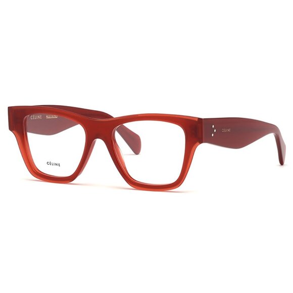 Celine Accessories - NEW CELINE WOMEN SQUARE EYEGLASSES CELINE CL50014I 066 RED CLEAR EYEWEAR